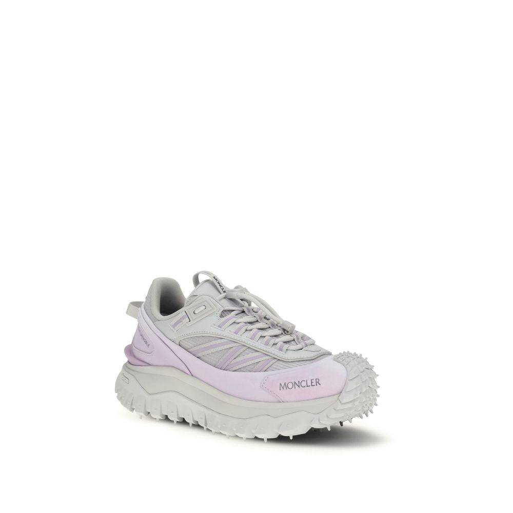 Purple Synthetic Athletic Sneakers with Grip Sole