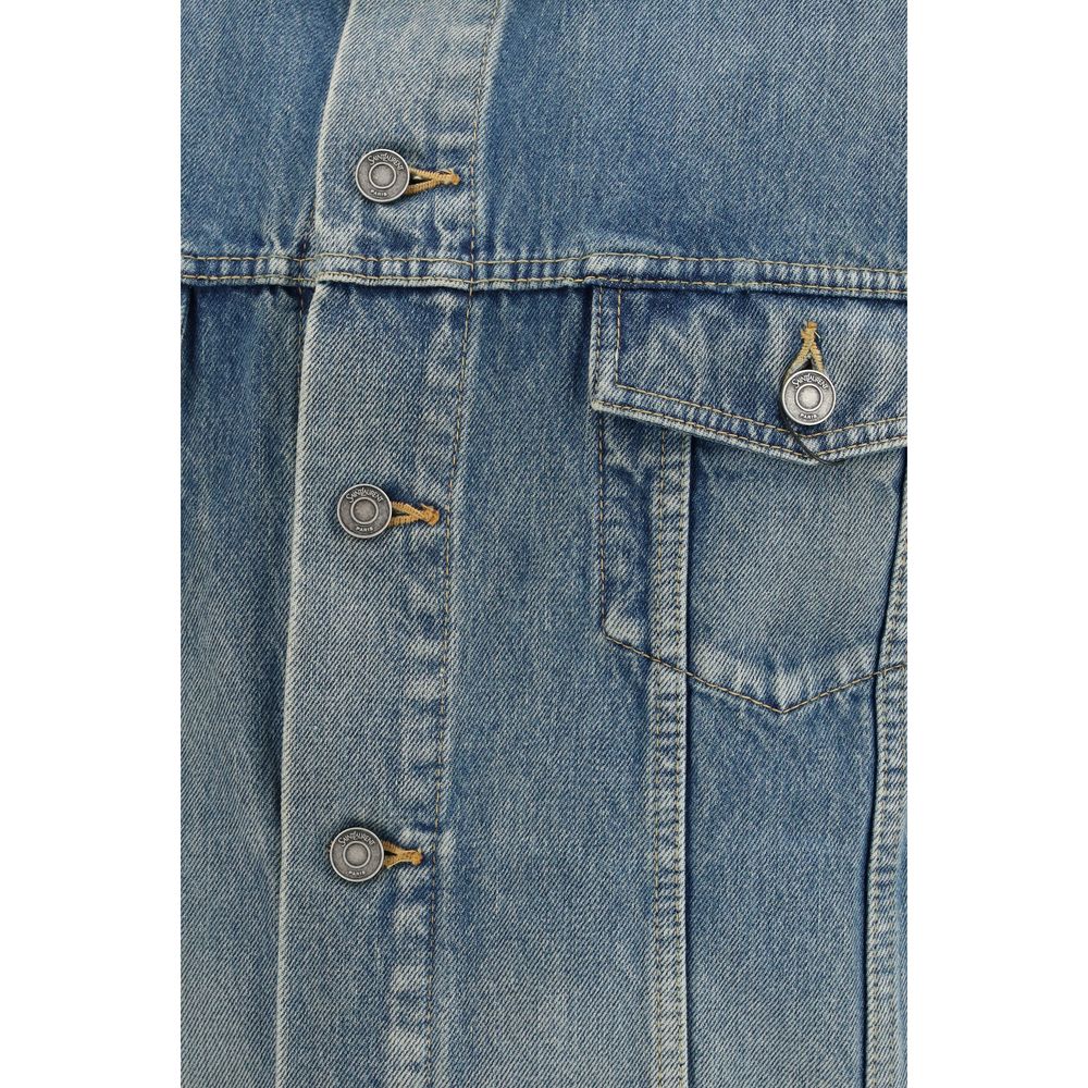 Blue Cotton Denim Jacket by Saint Laurent