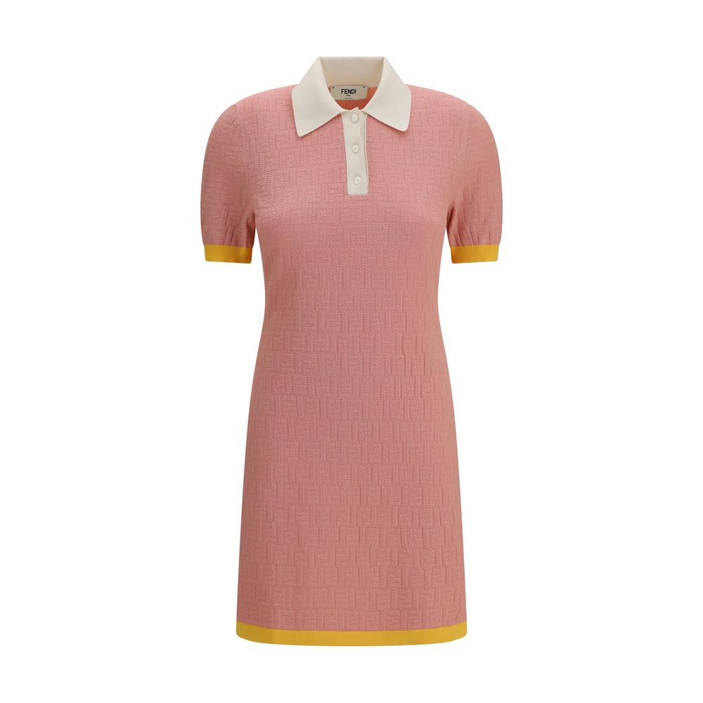 Multicolor Cotton-Silk Casual Dress