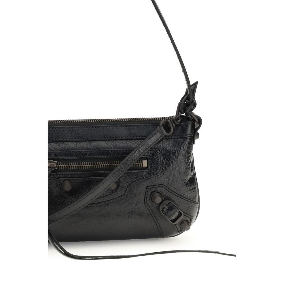 Balenciaga Schwarze Lammleder Ovis Aries Aries Umhängetasche