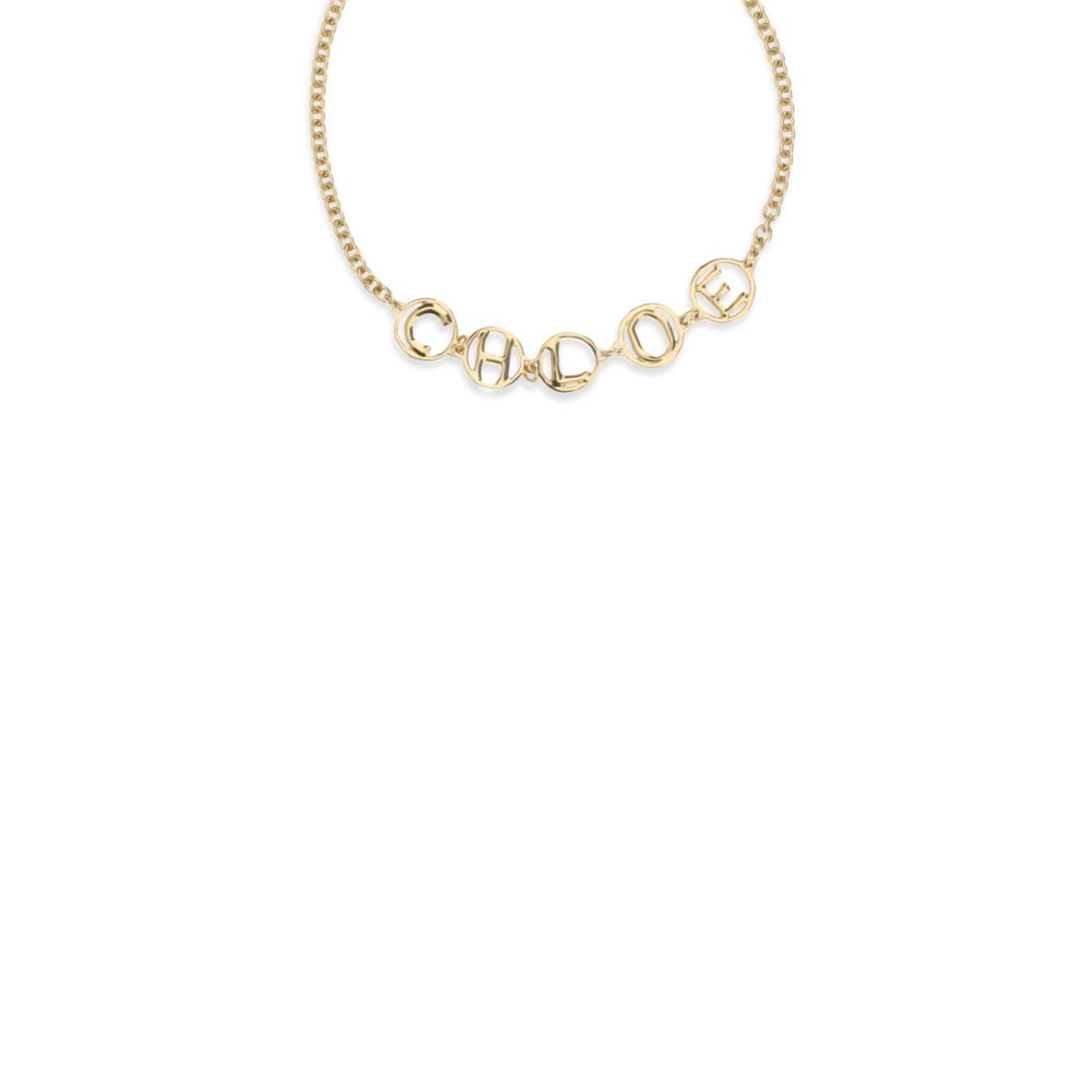 Vintage Gold Brass Necklace with Hammered Finish