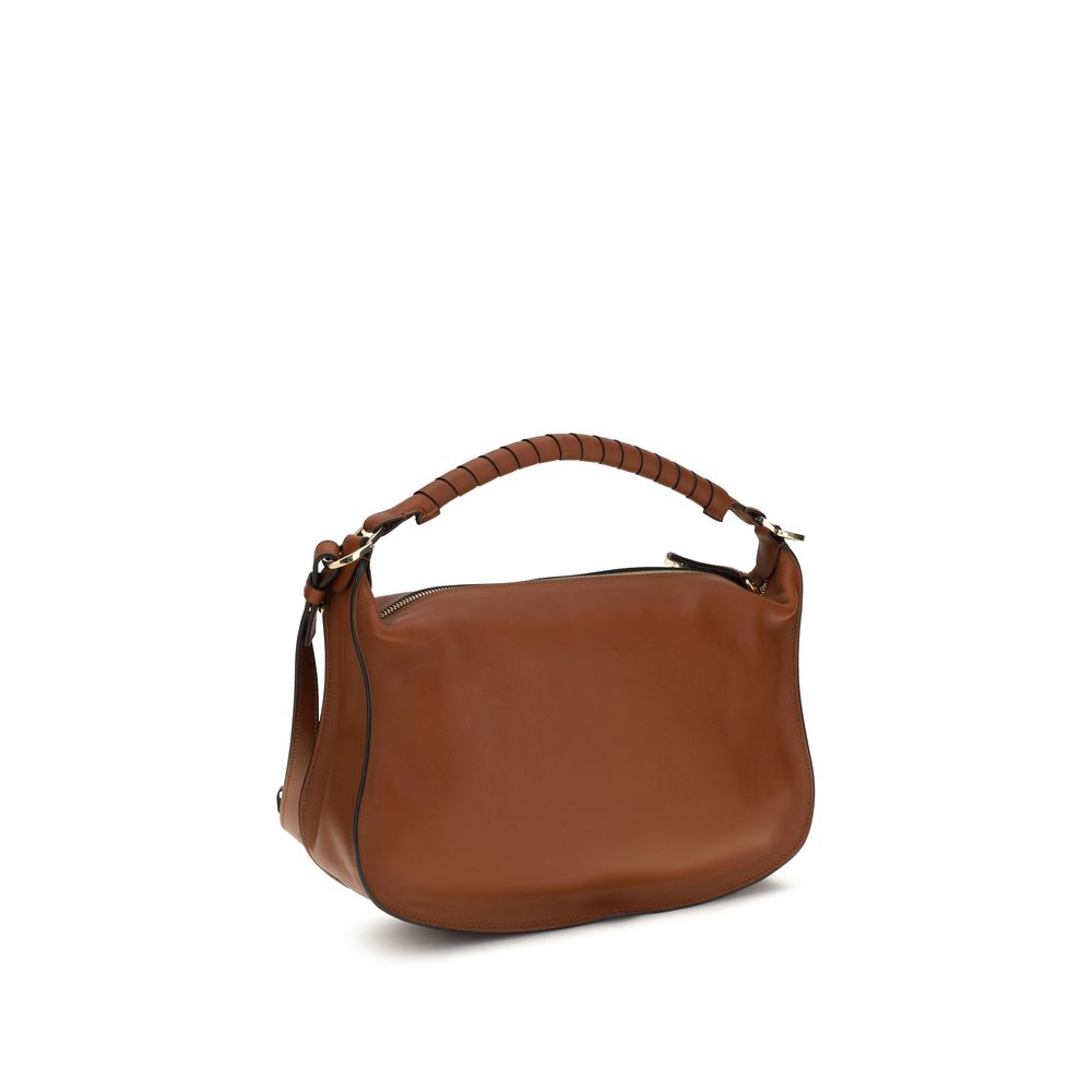 Brown Leather Marcie Small Shoulder Bag