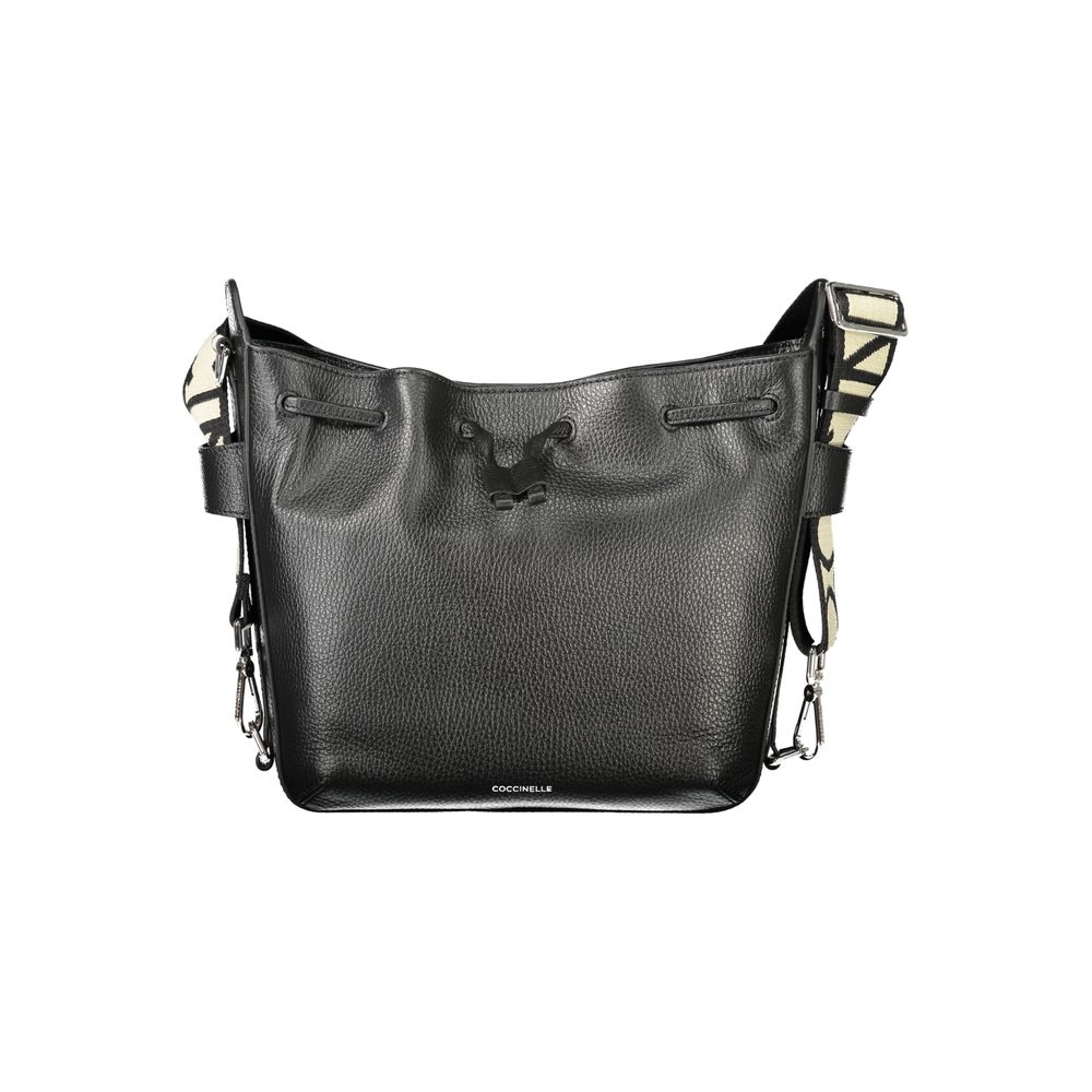 Nero Leather Gretel Ribbon Bag by Coccinelle