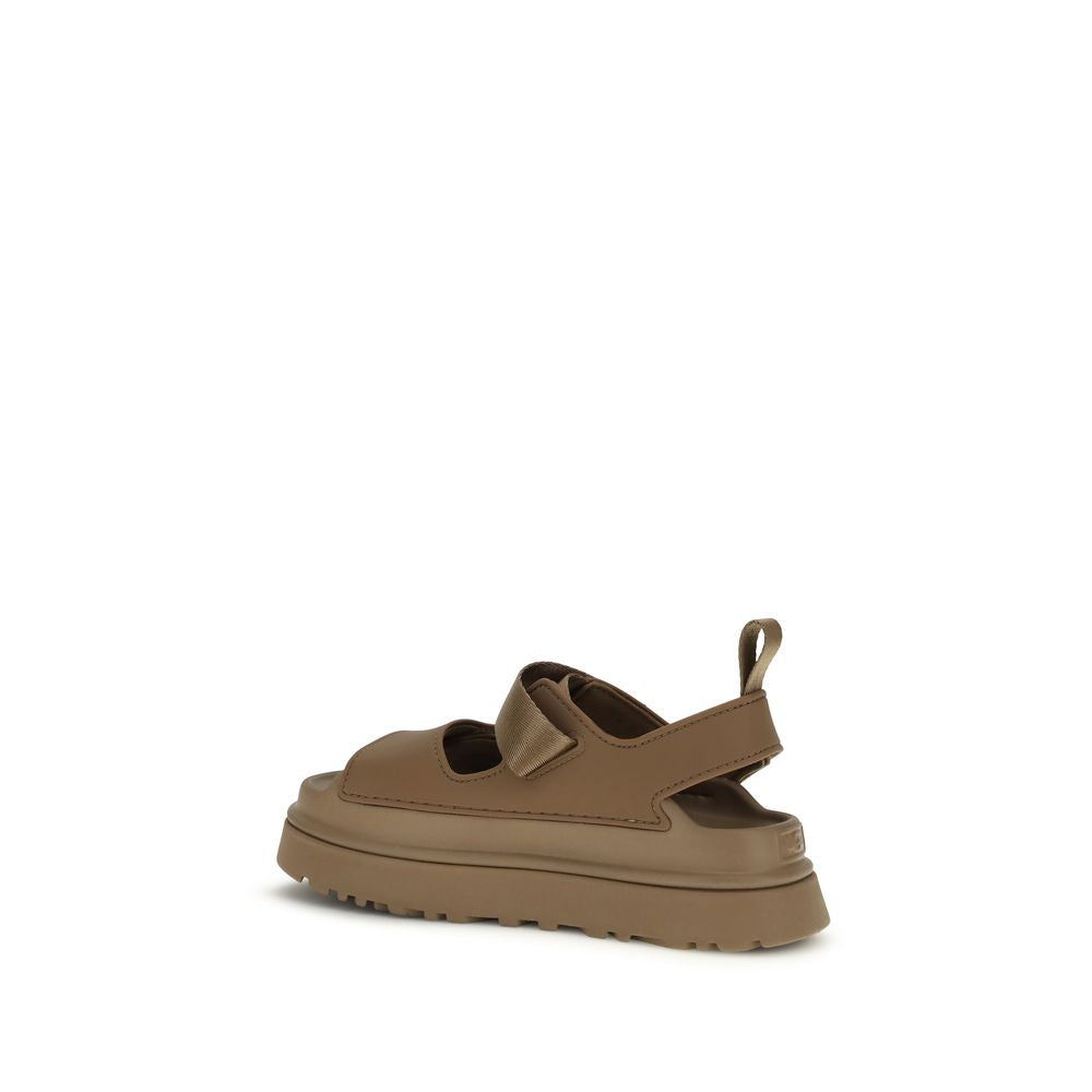 Brown Synthetic Sandals with Recycled Straps