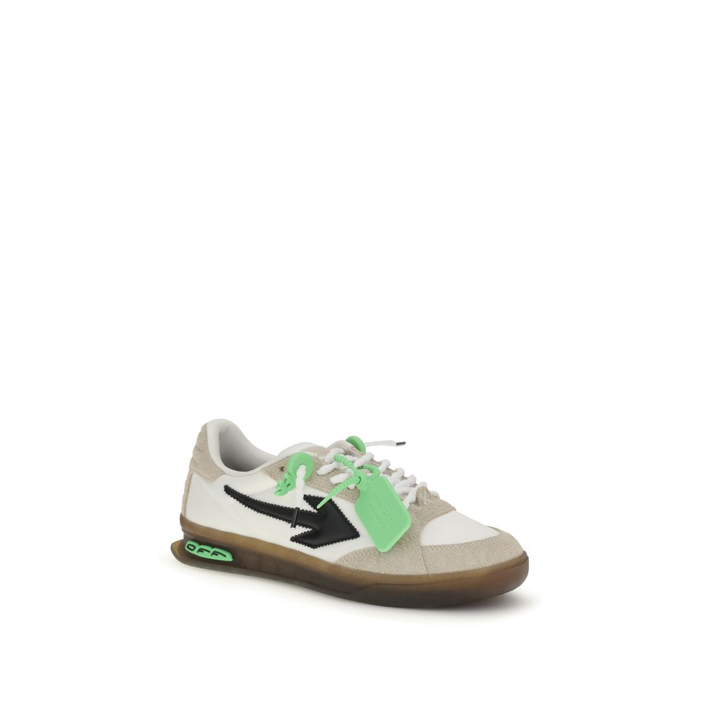 Off-White Multicolor Calf Leather Sneakers