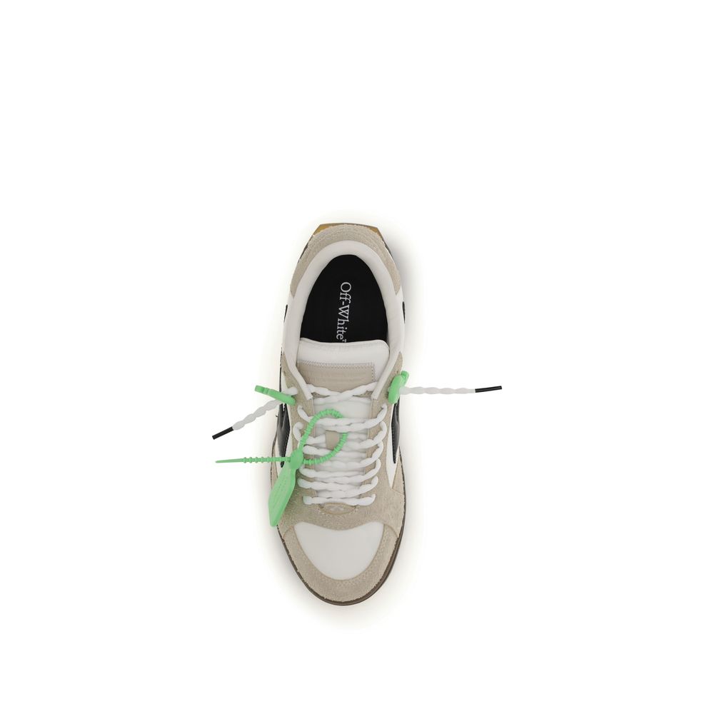 Off-White Multicolor Calf Leather Sneakers