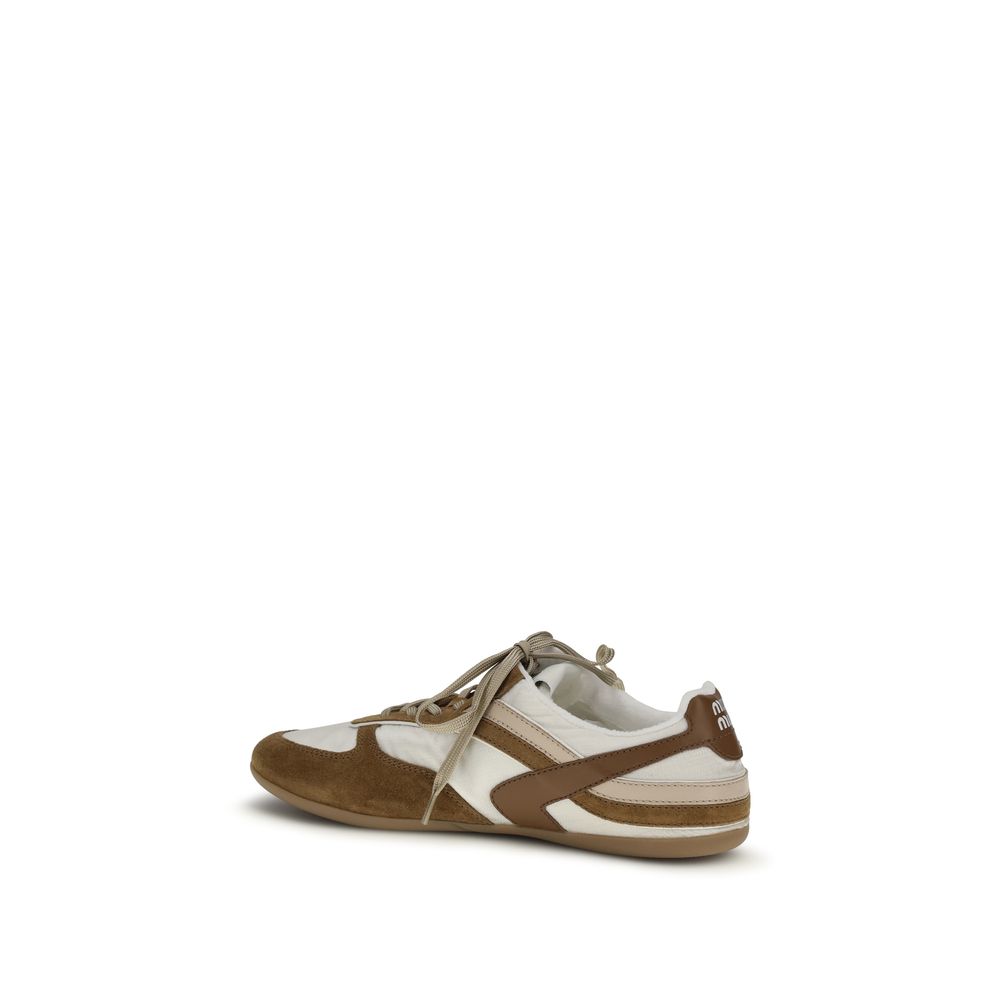 Multicolor Leather Athletic Sneakers by Miu Miu