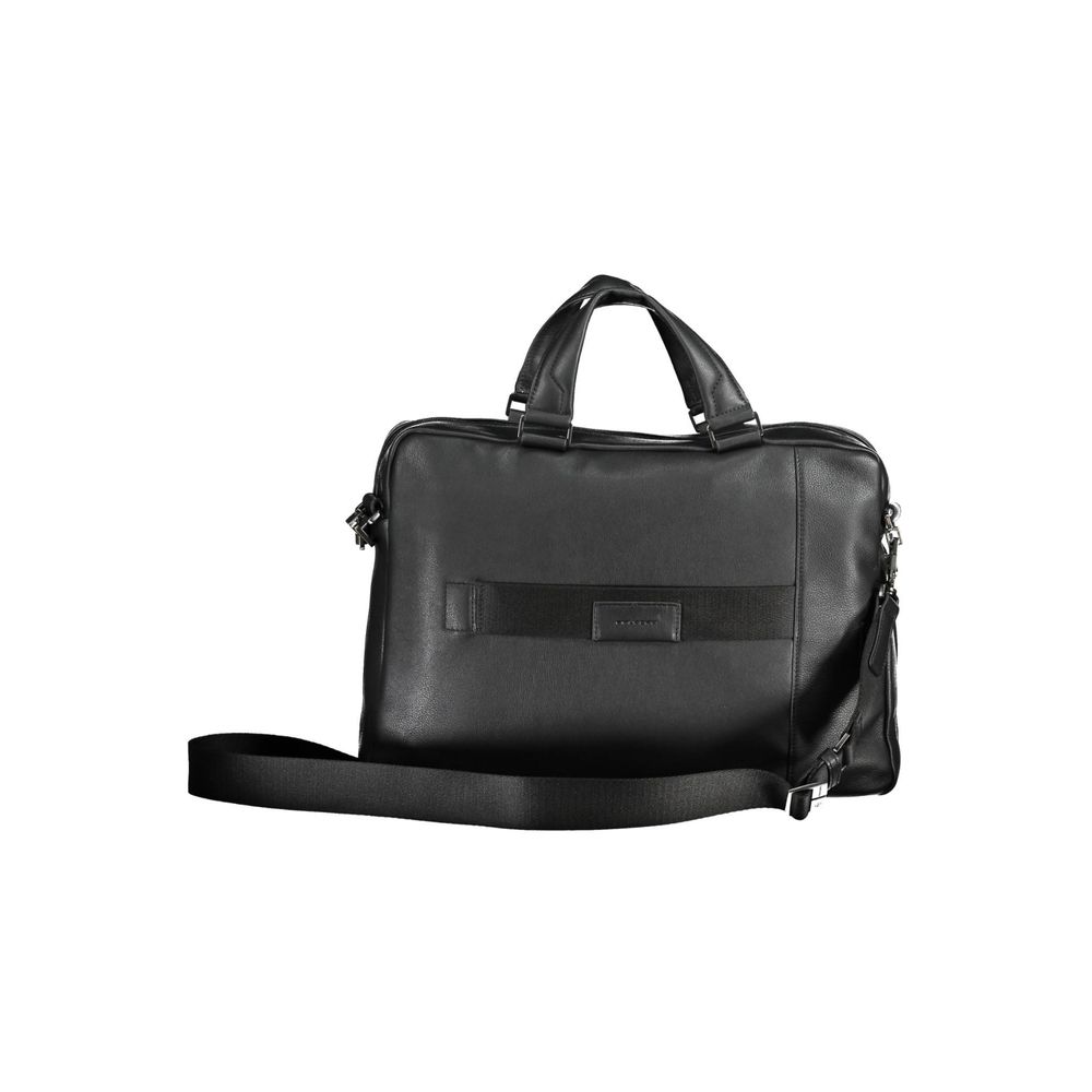 Nero Leather Briefcase with Laptop Compartment