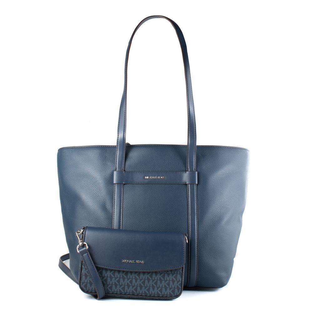 Blaue Fellhandtasche 2-in-1 Jet Set Travel Set von Michael Kors