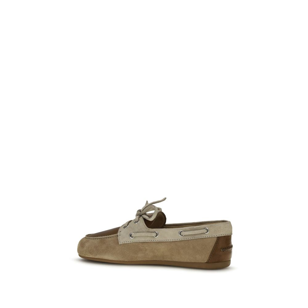 Miu Miu Slip-on-Loafer aus mehrfarbigem Kalbsleder Bos Taurus
