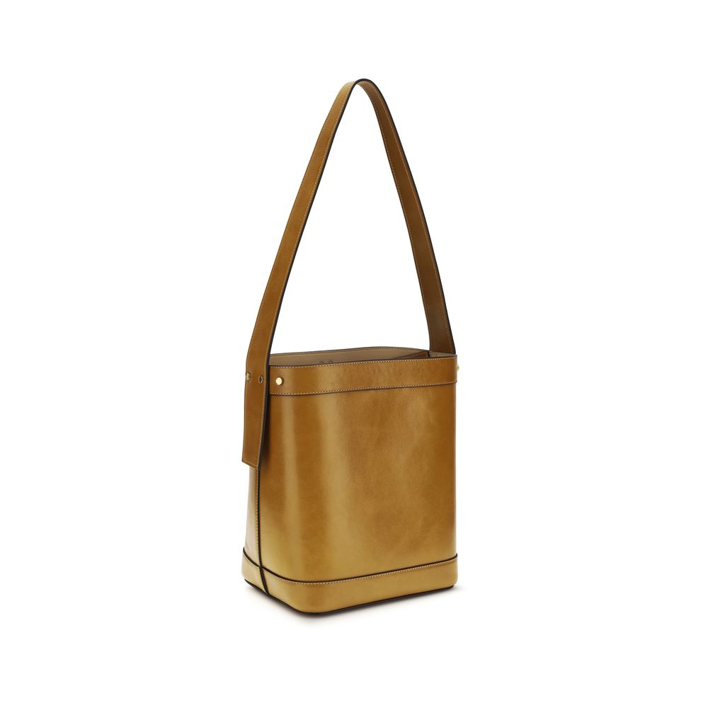 Sac à main Versace en cuir de veau marron Bos Taurus