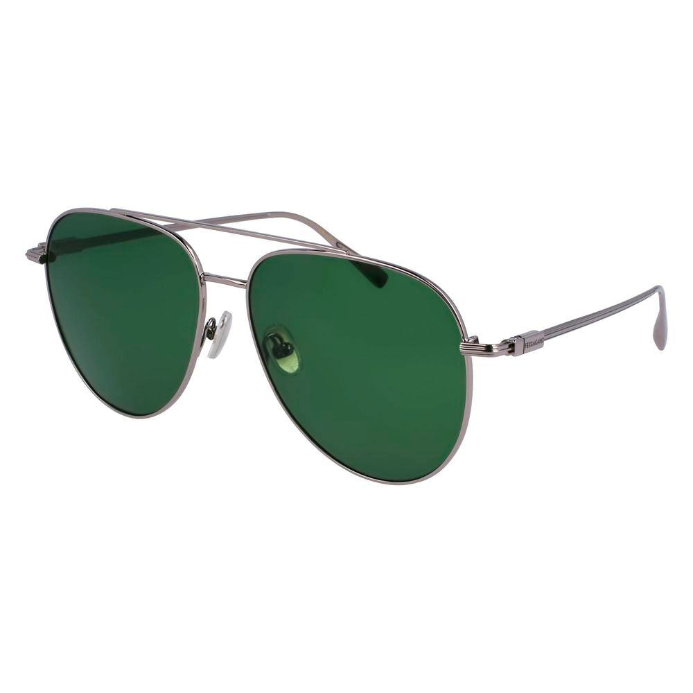 Grey Synthetic Sunglasses with UV Protection