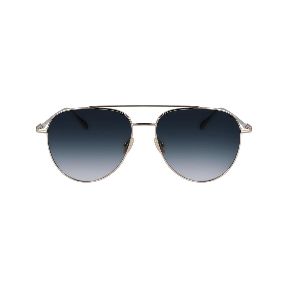 Golden Metal Sunglasses with UV Protection