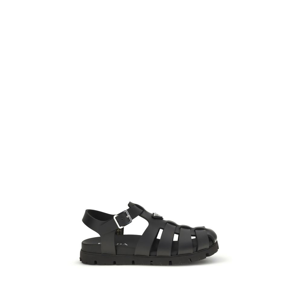 Schwarze Bos Taurus Sandalen aus Kalbsleder