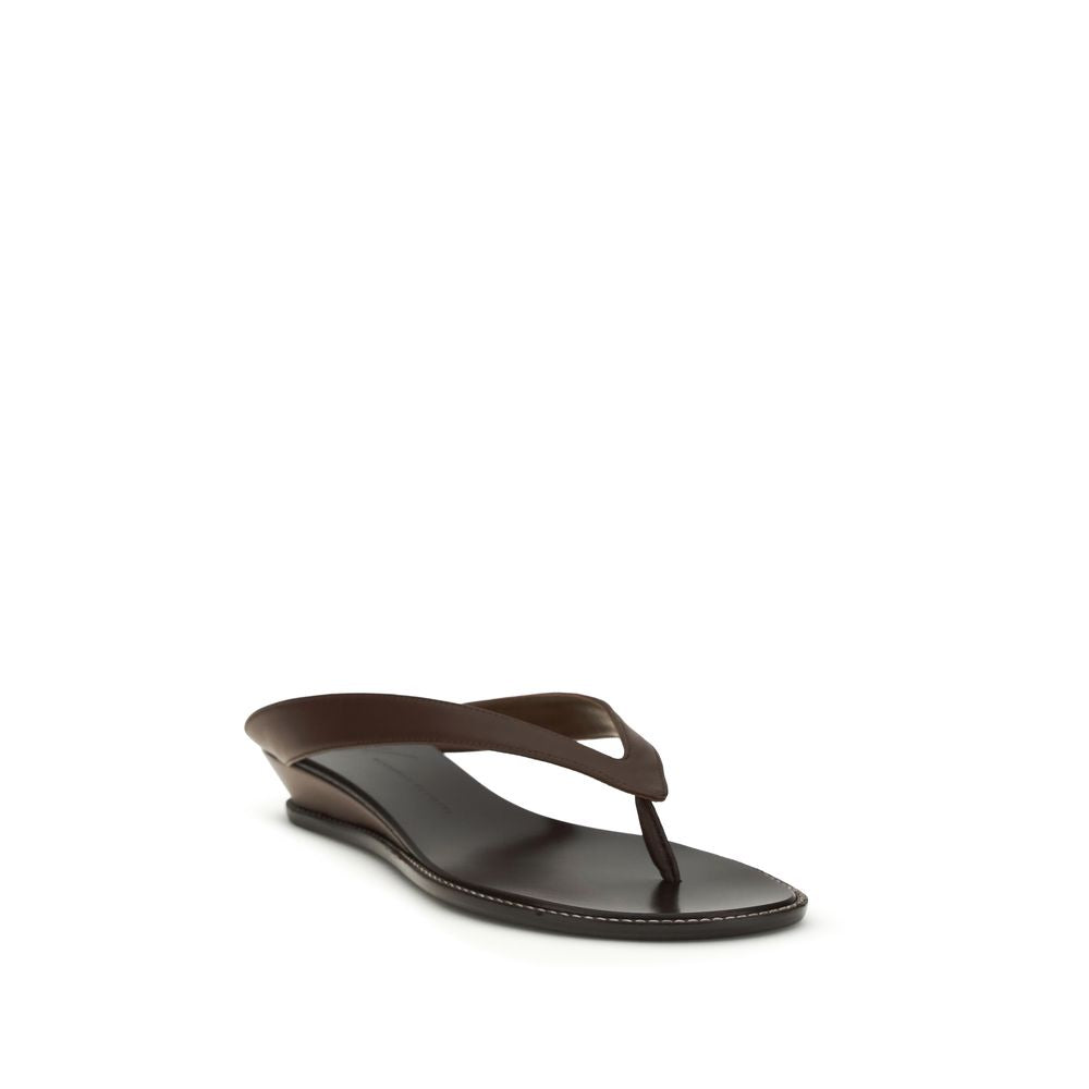 Giuseppe Zanotti Brown Calf Leather Platform Sandals