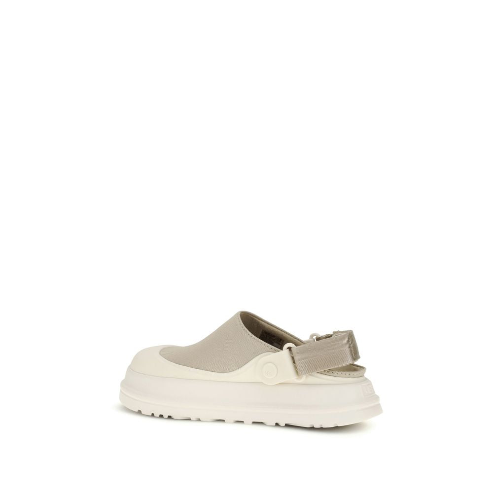 Beige Cotton Mules with Adjustable Heel Strap by UGG