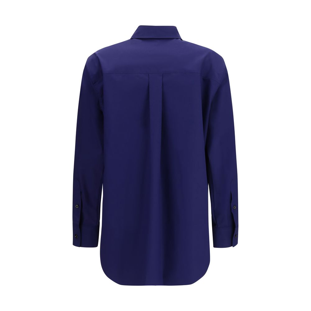 Blaues Baumwollhemd mit Ajour-Motiv von Fendi
