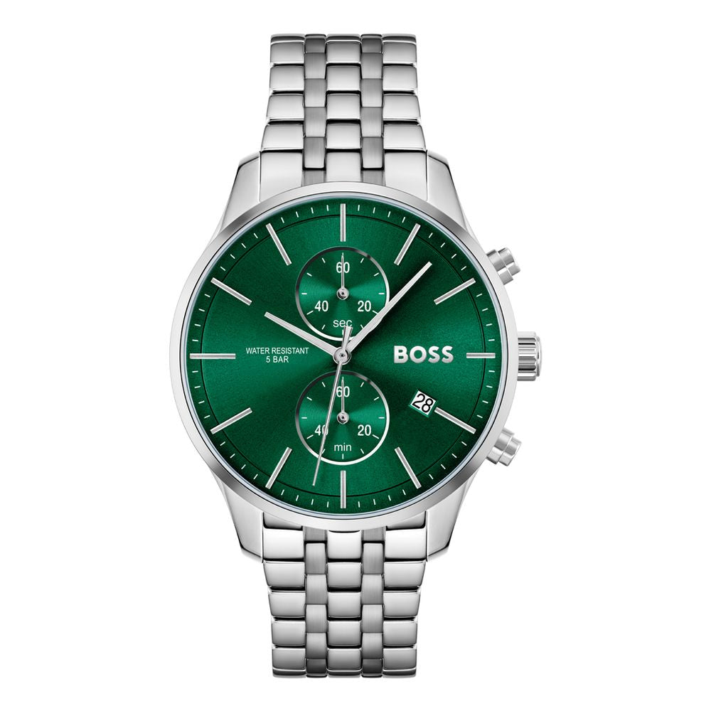 Gray Dress Watch with Chronograph Feature