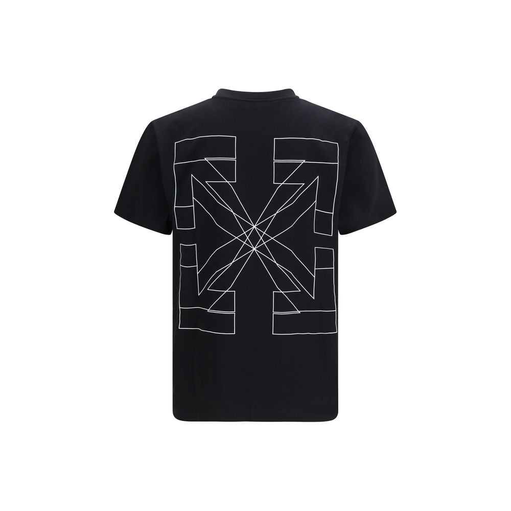 Schwarzes Baumwoll-T-Shirt