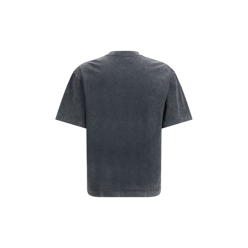 Gray Cotton Oversized Sportswear T-Shirt