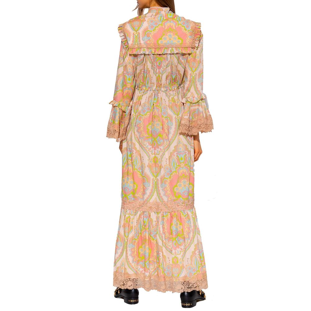 Robe décontractée en coton multicolore Gucci