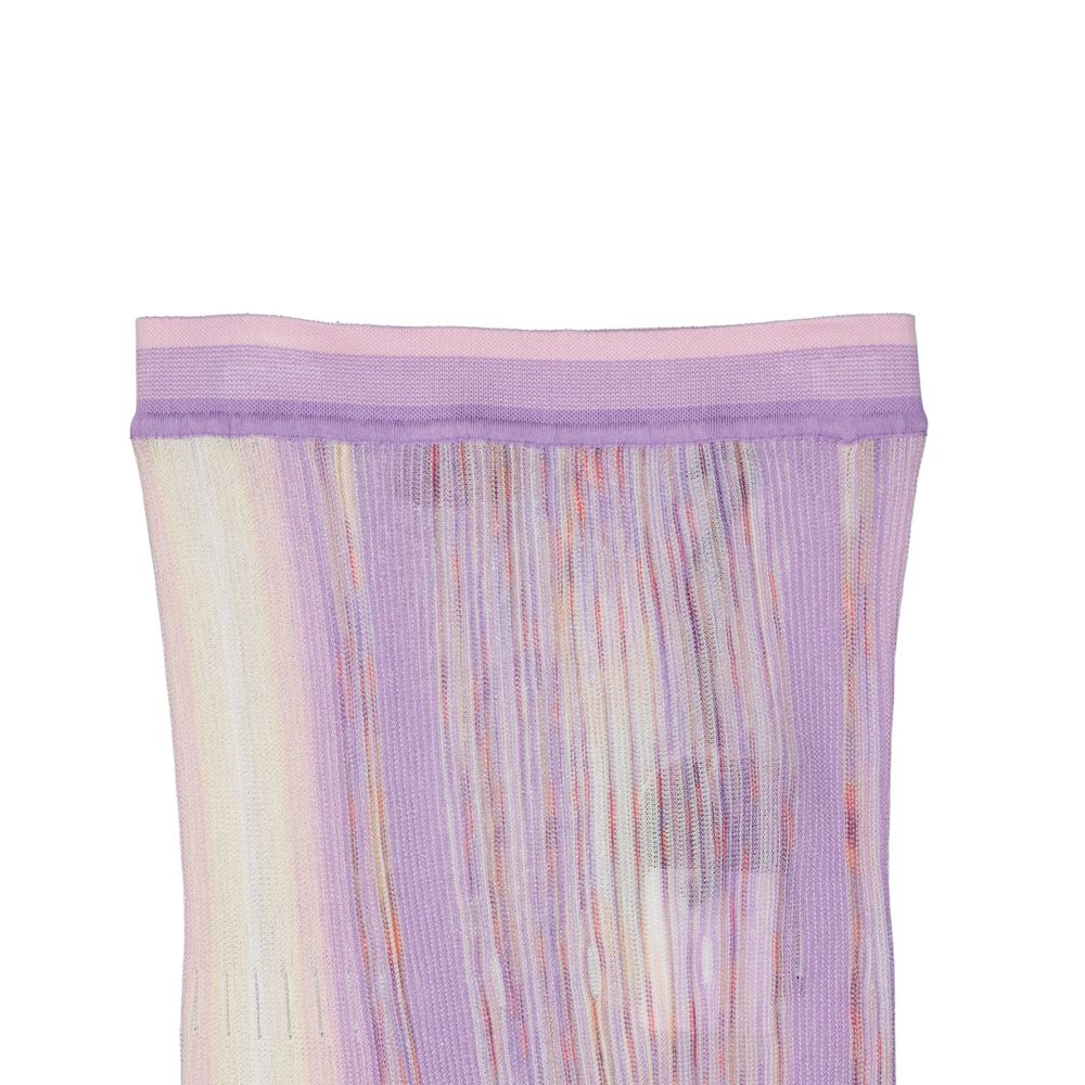 Missoni Lila Baumwoll-Maxirock