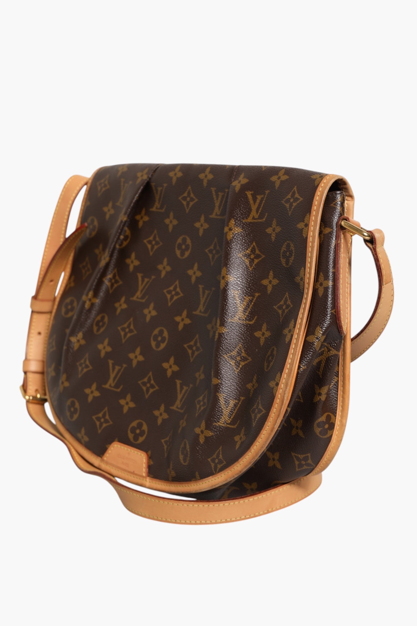 Handtasche Menilmontant aus braunem Leder Monogram Canvas
