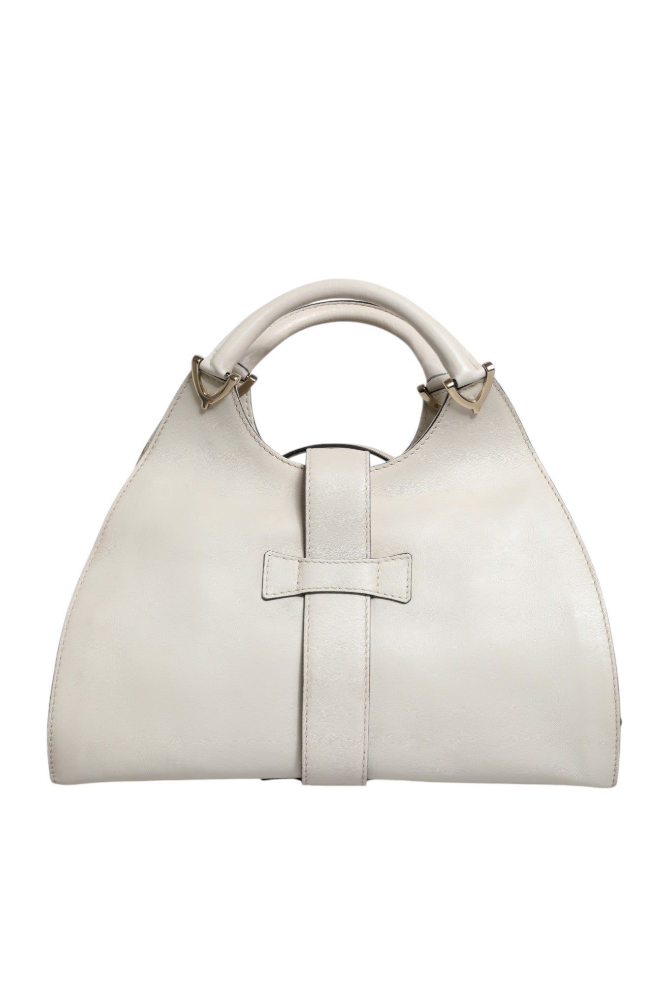 Gucci Handtasche Stirrup aus weißem Leder