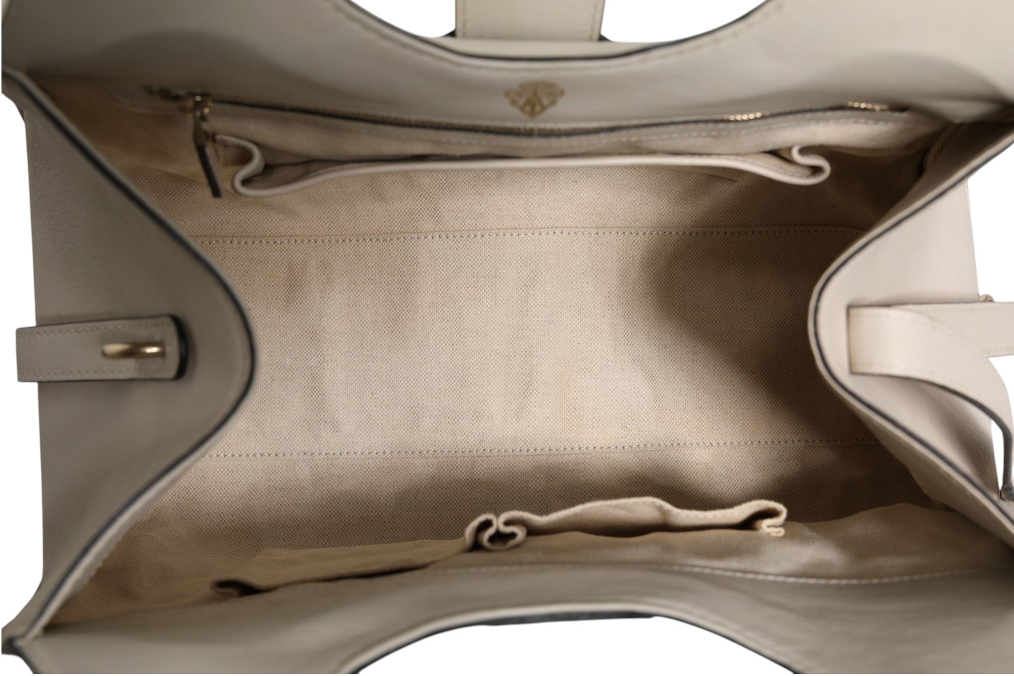 Gucci Handtasche Stirrup aus weißem Leder
