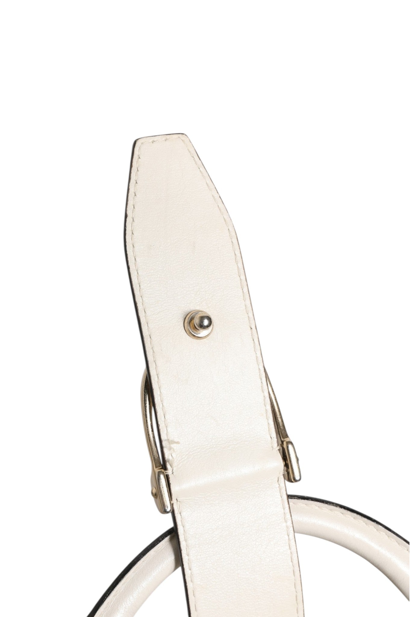 Gucci Handtasche Stirrup aus weißem Leder