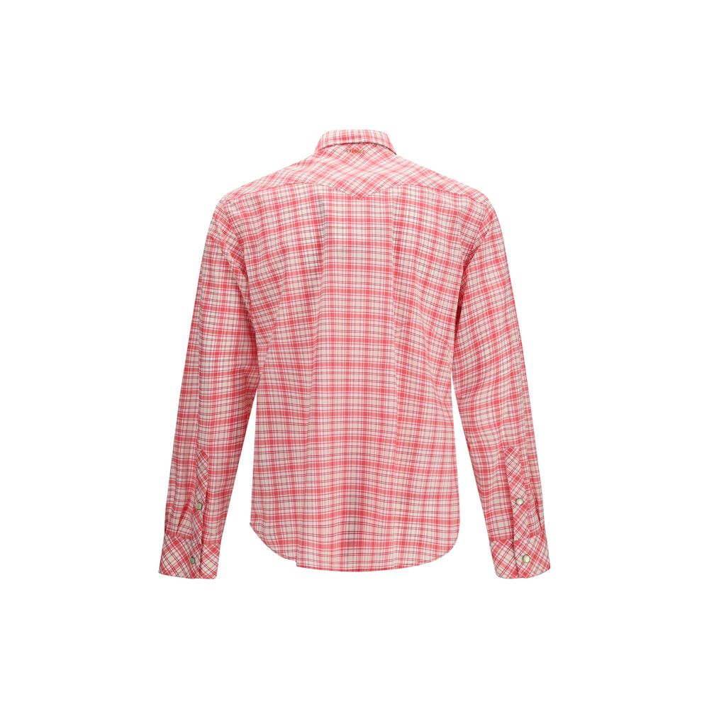 Multicolor Cotton Shirt with Checked Pattern