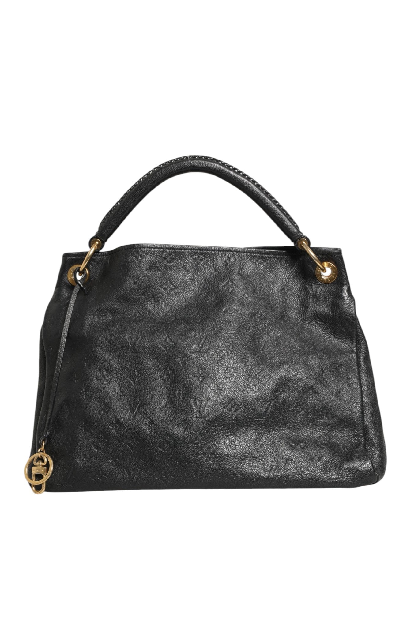 Schwarze Leder Monogram Empreinte Artsy MM Handtasche
