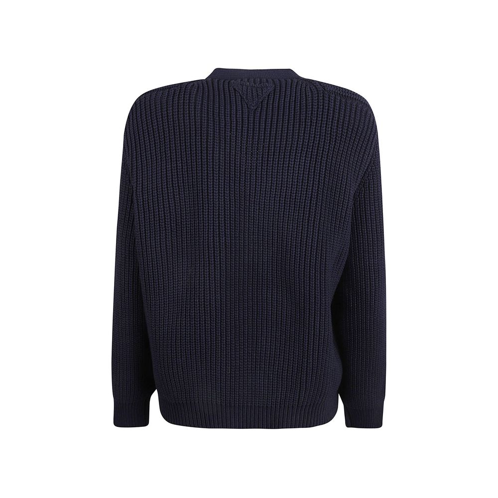 Prada blaue Baumwollstrickjacke