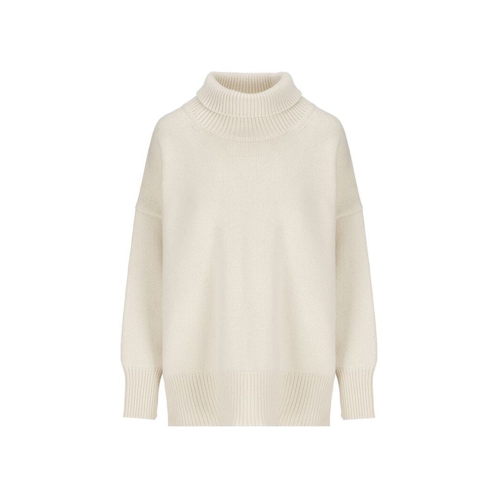 White Wool Turtleneck Sweater