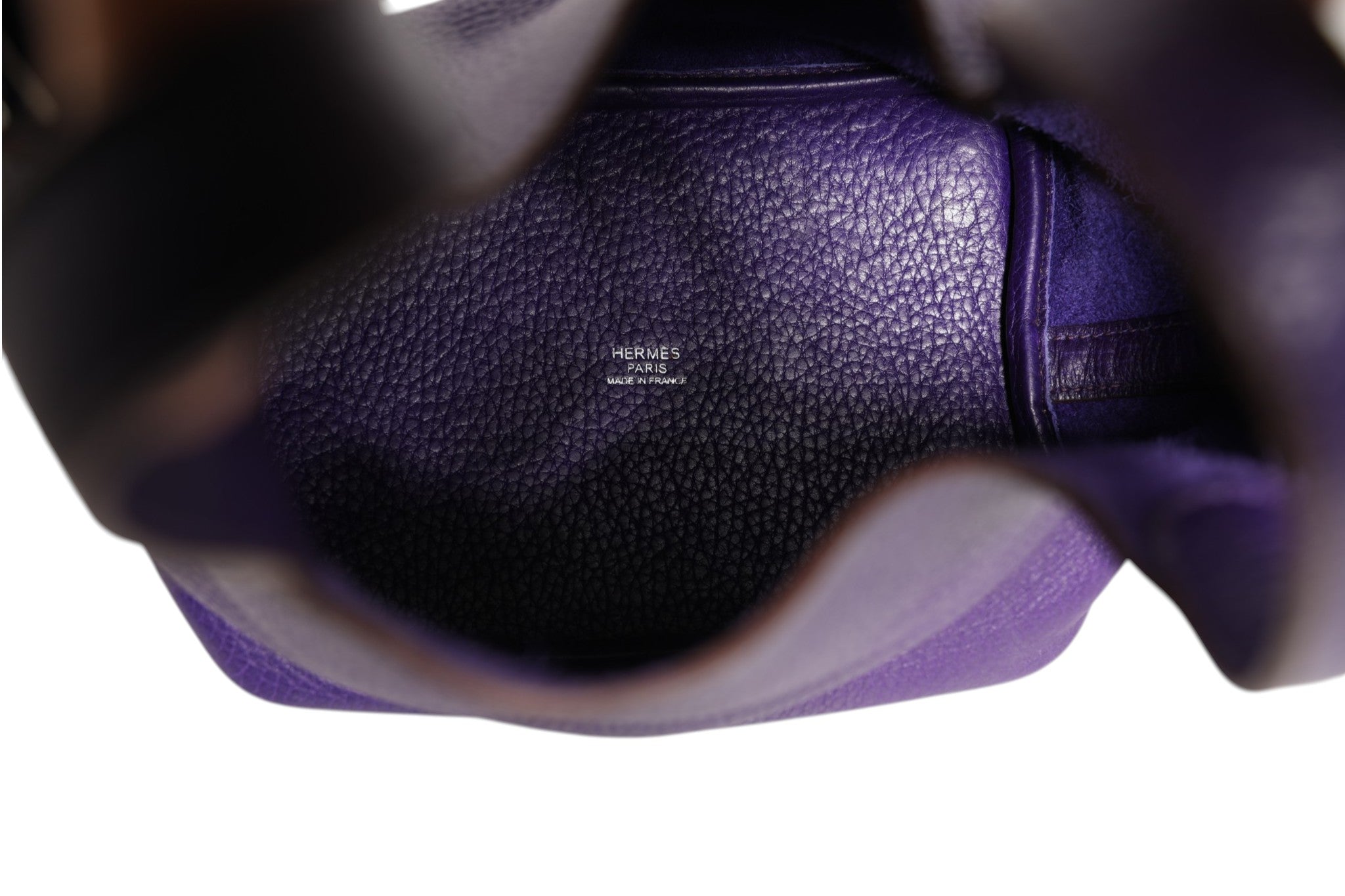 Hermès Purple Picotin Lock PM Leather Bag