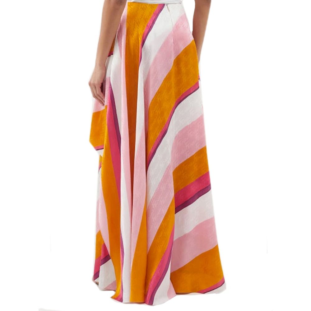 Fendi Mehrfarbige Seiden Freizeithose