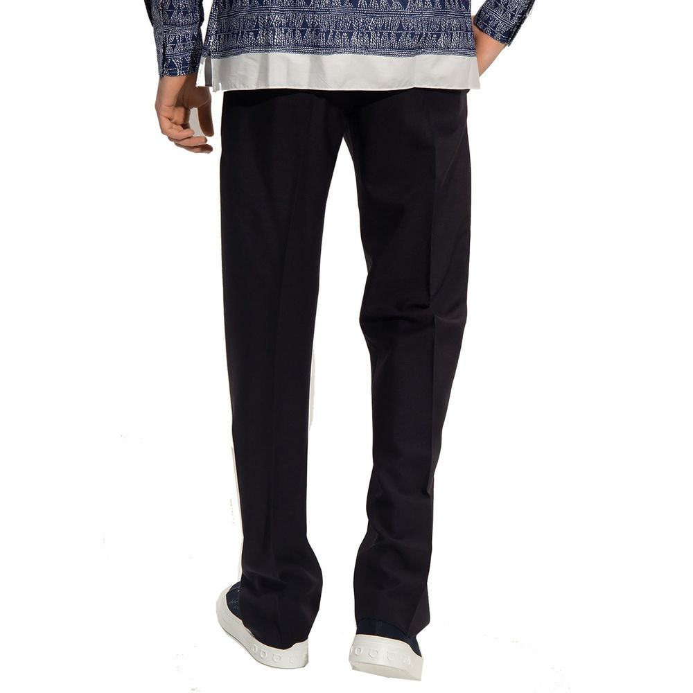 Salvatore Ferragamo Blaue Freizeit-Baumwollhose