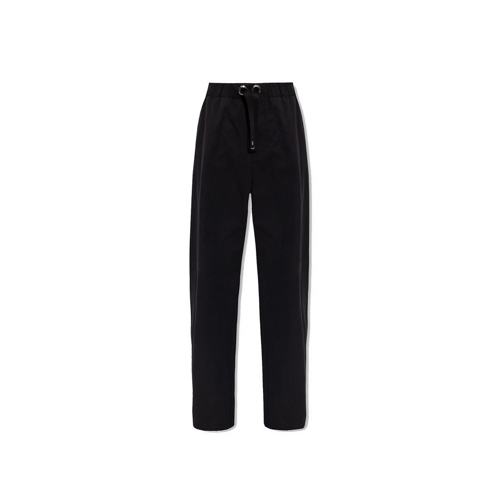 Schwarze Baumwoll-Freizeithose
