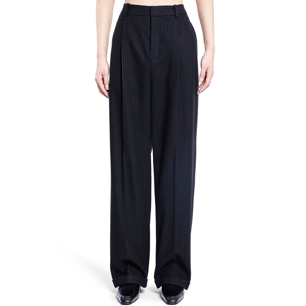 Schwarze Kaschmir-Freizeithose
