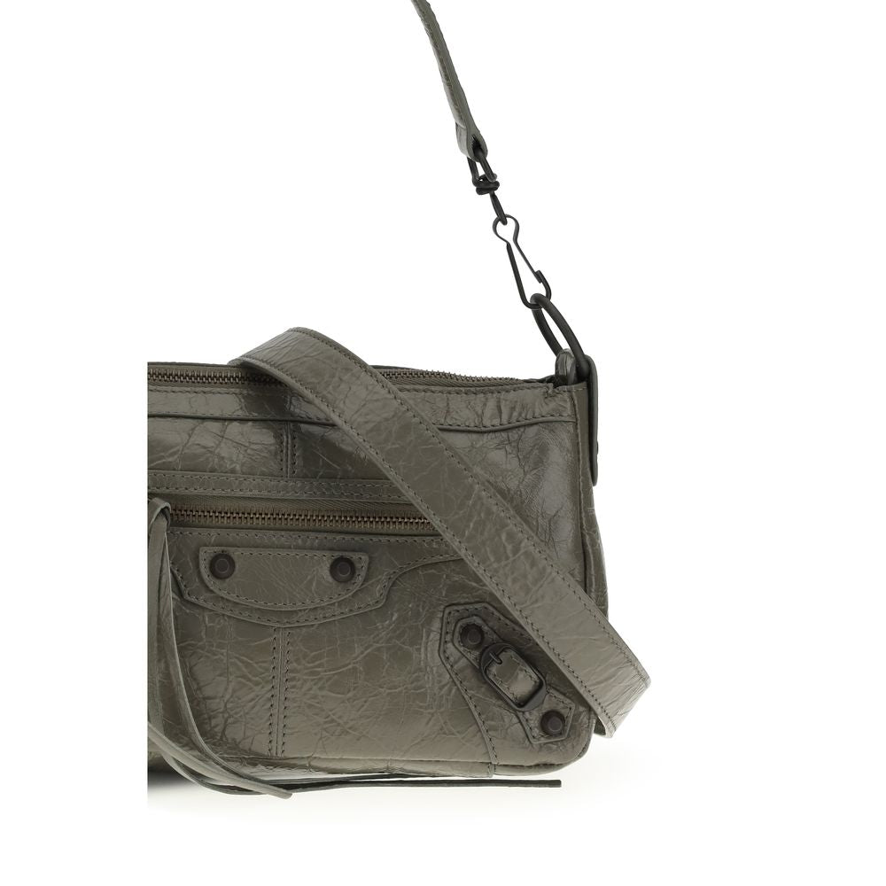 Black Leather Bicolor Handbag