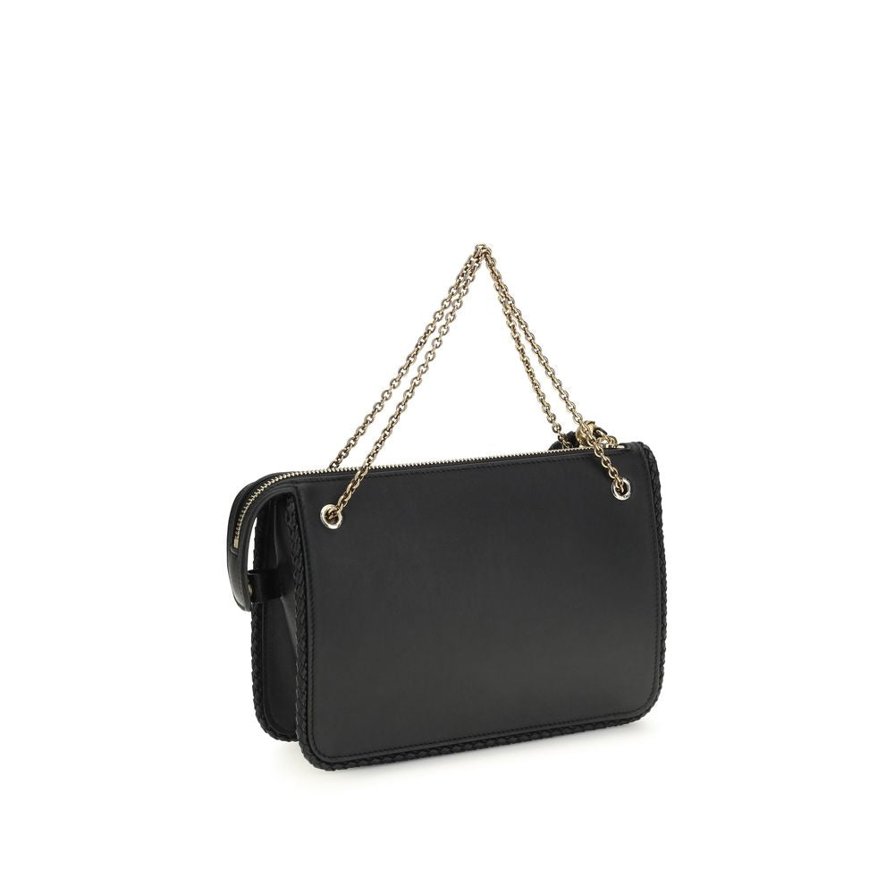 Pochette Etro en cuir de veau noir Bos Taurus