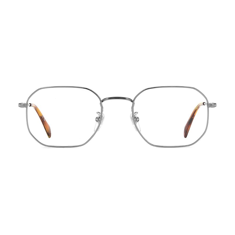 Silver Full-Rim Glasses with Metal Frame