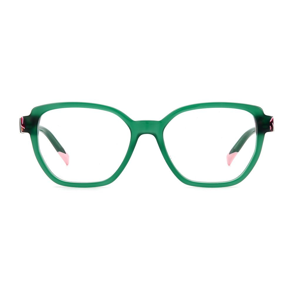 Green Synthetic Square Glasses Frames