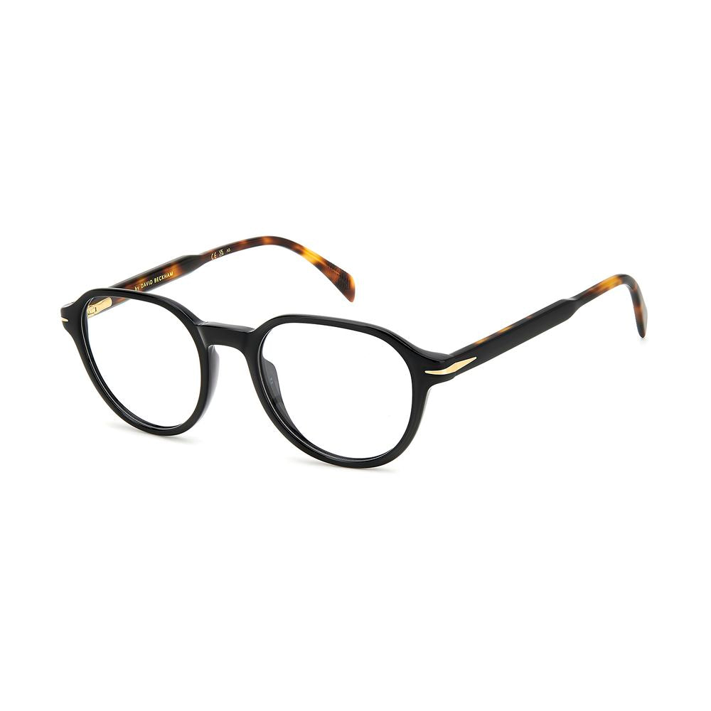 Black Synthetic Round Glasses with Full-Rim Frame