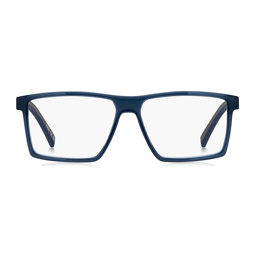 Blaue quadratische Vollrandbrille aus Kunststoff