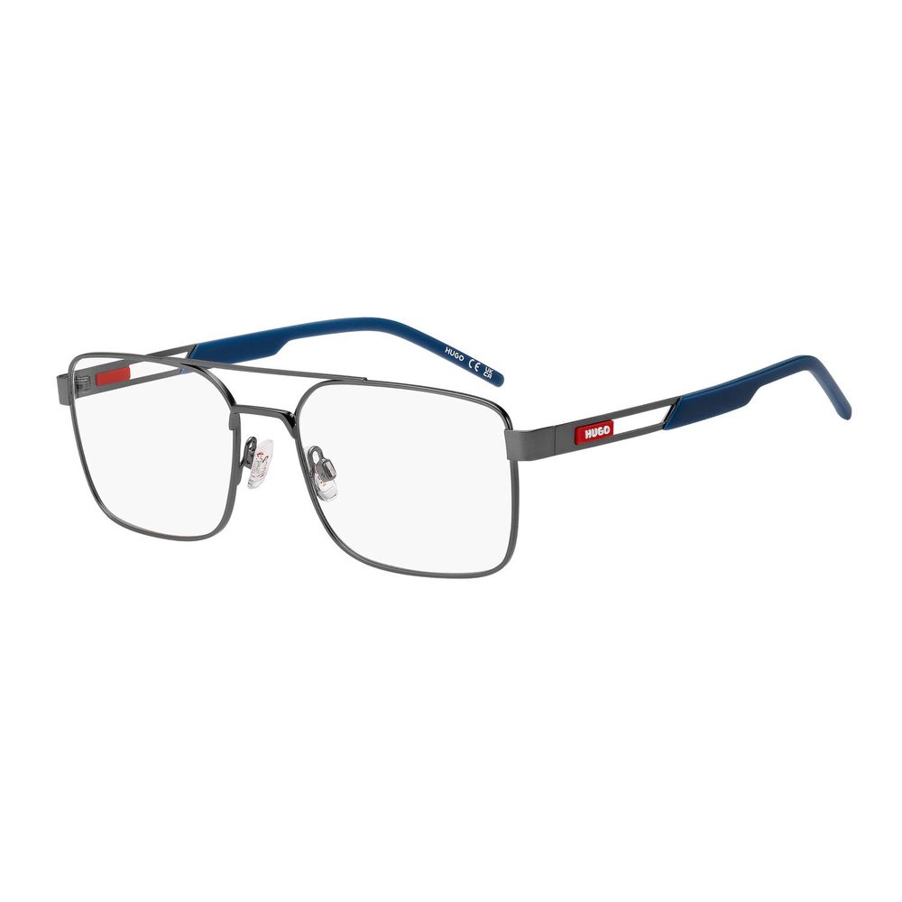 Silver Synthetic Rectangle Glasses Frames