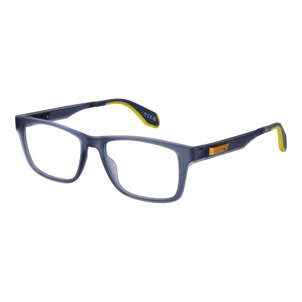 Blaue Vollrandbrille aus Kunststoff, eckig