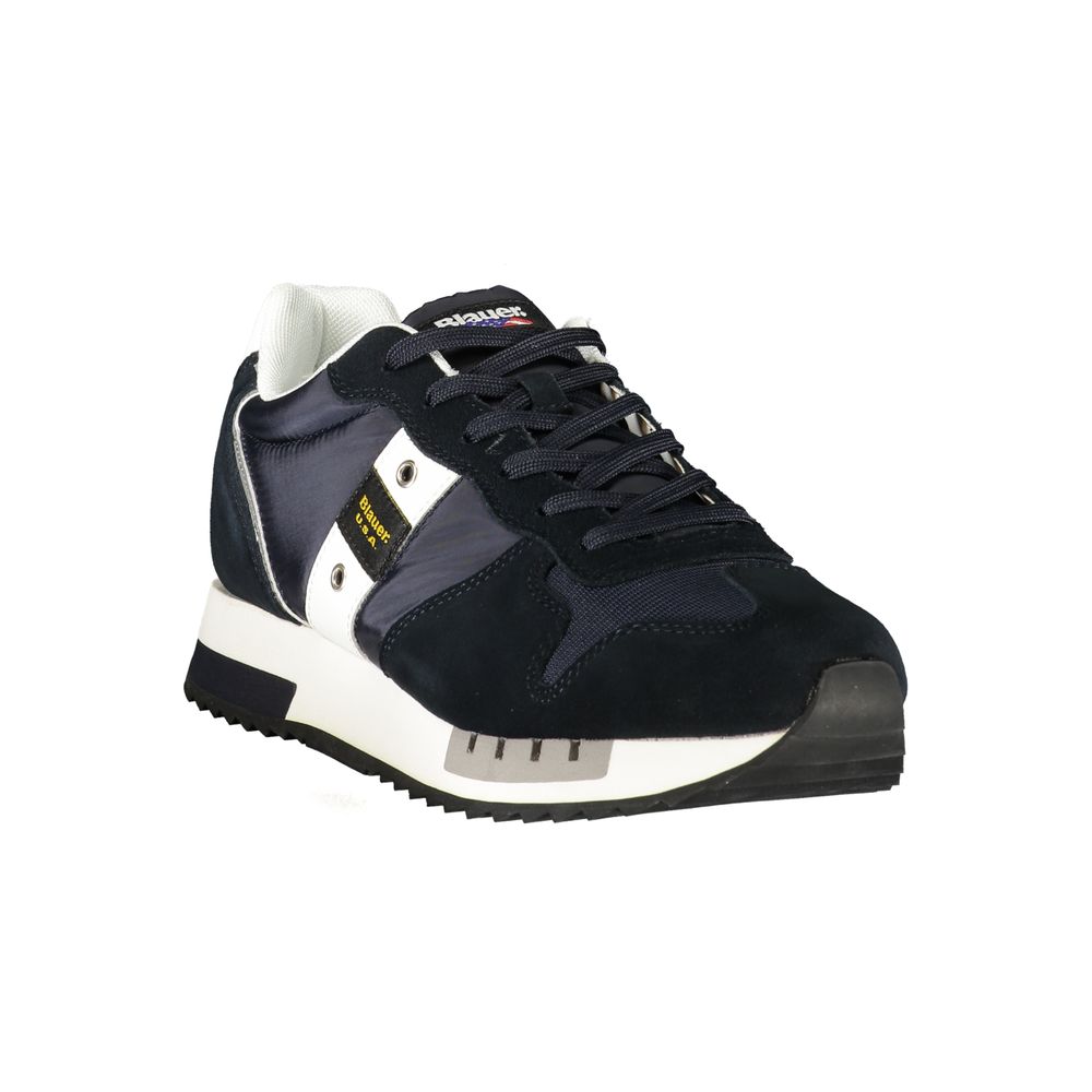 Blauer Polyurethan-Herren-Sneaker
