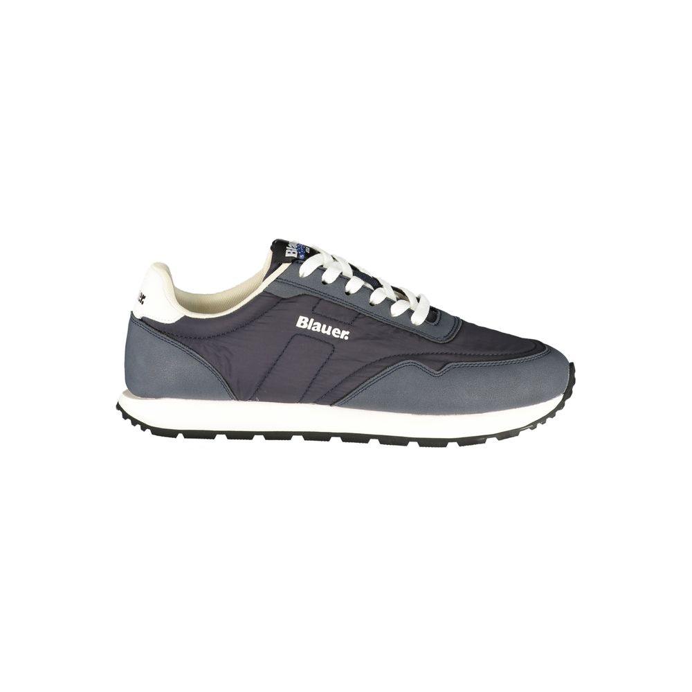 Blauer synthetischer Herren-Sneaker mit herausnehmbarem Fußbett