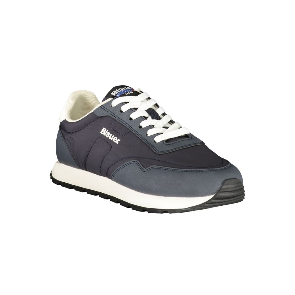 Blauer synthetischer Herren-Sneaker mit herausnehmbarem Fußbett
